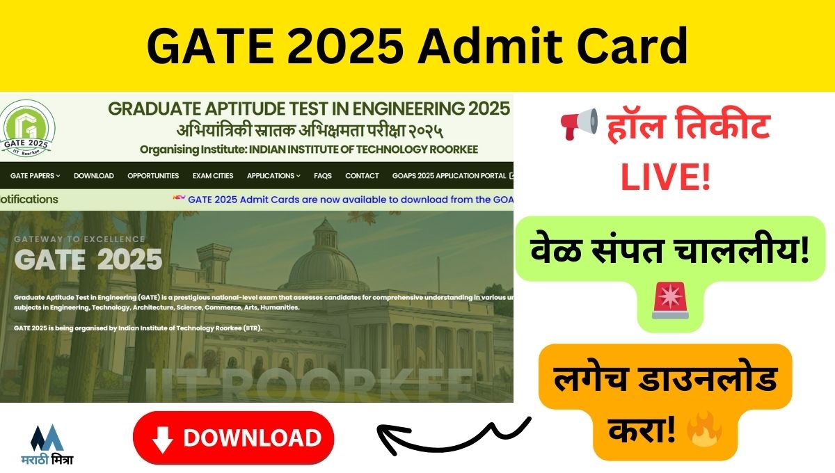 GATE 2025 Admit Card