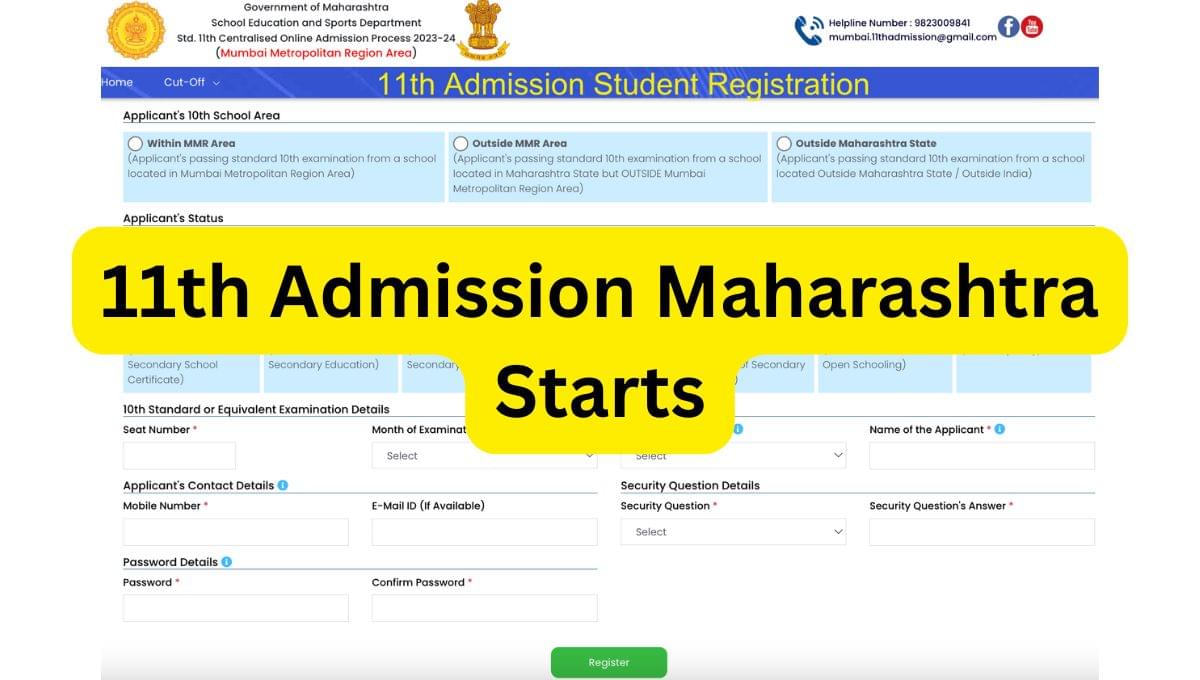 Maharashtra FYJC Admission 2025