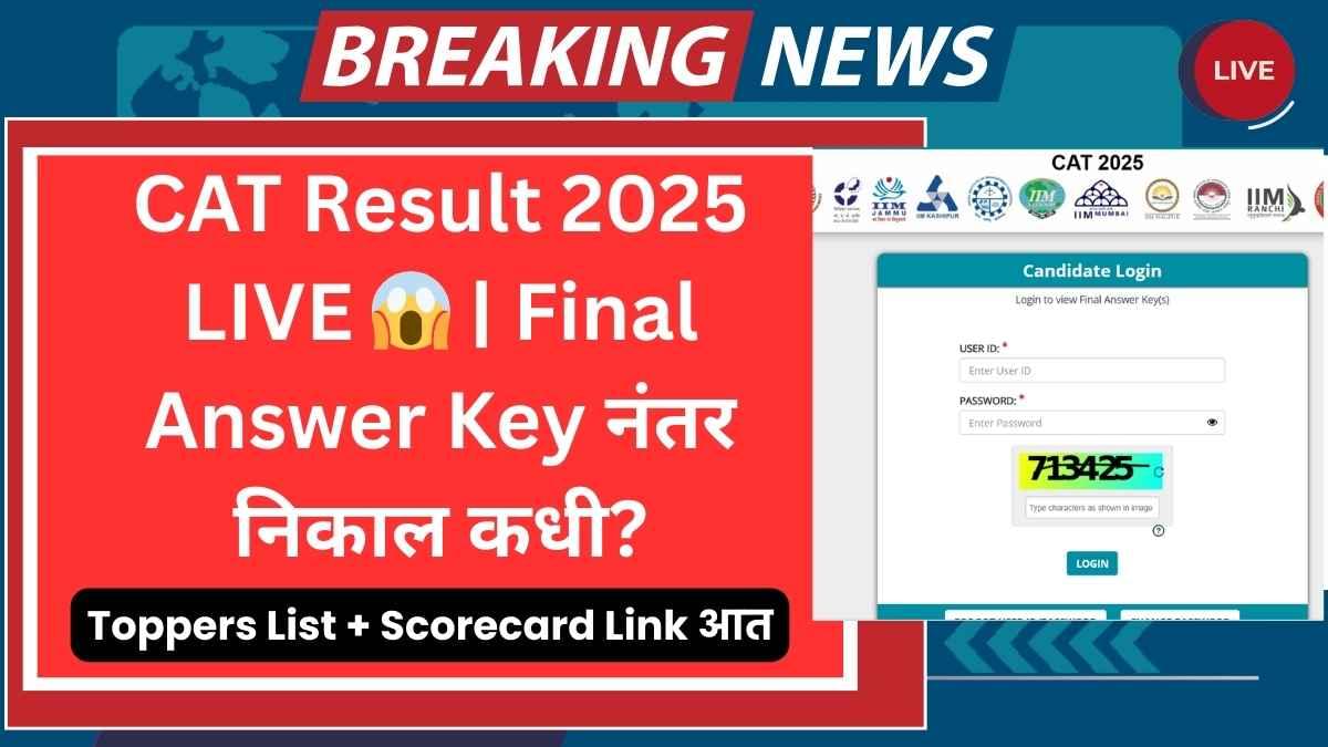 CAT Result 2025 Live